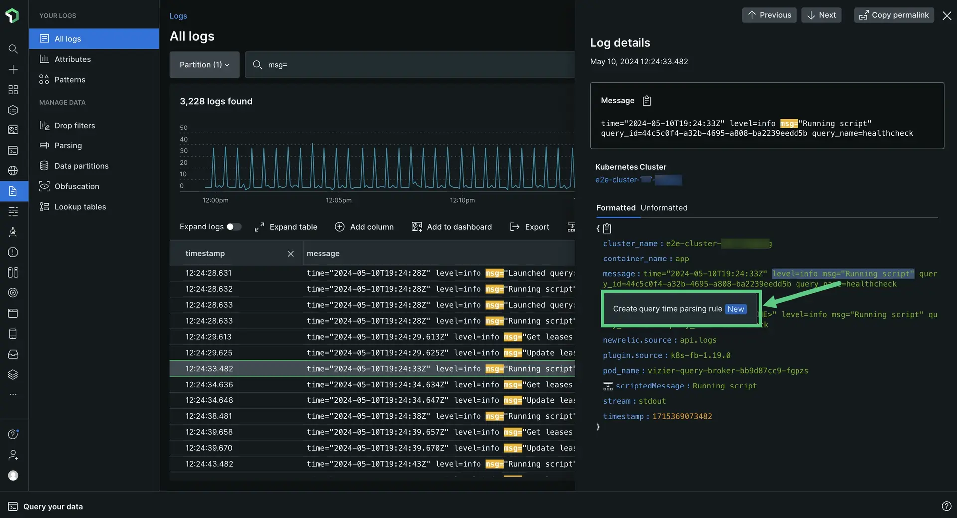 A screenshot showing how to extract a value from a string.